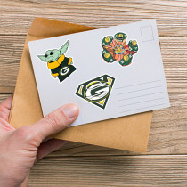 50 pieces of American rugby Green Bay team graffiti stickers, mobile phone water cup decoration stickers, waterproof hand tent stickers