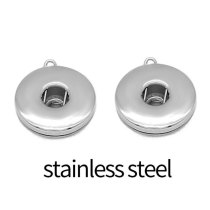 20MM stainless steel single hanging Snaps button jewelry wholesale