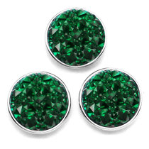 18MM Resin Bling  Shine  snap button charms