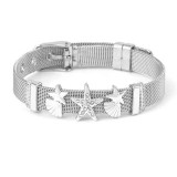 3 styles DIY Star Scallops stainless steel 10MM strap bracelet