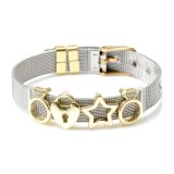 25 styles DIY stainless steel 10MM strap bracelet