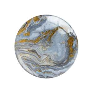 20MM Marbling Artistic pattern Print glass snap button charms