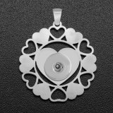 （Delivery time of 7 days） 44 styles Stainless steel love Flower tree of life sea turtle Dragonfly Evil Eyes bird Clover  Mushroom note Wings, paw prints  Pendant fit 20MM Snaps button jewelry wholesale