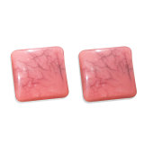 20MM Marbling square resin snap button charms