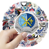 50 hot blooded military themed Air Force personalized graffiti stickers, car luggage, water cup waterproof stickers
