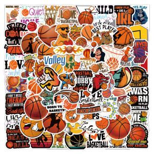 100 pieces of basketball personalized graffiti stickers, car luggage, water cup, refrigerator waterproof stickers