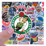 50 NBA Team Logo Collection Personalized Cartoon Graffiti Stickers Car Luggage, Water Cup, Refrigerator Waterproof Stickers