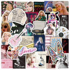 50 Taylor Swift New Albums of Mouldy Mildew Taylor Swift Graffiti Stickers Waterproof Decorative Decals