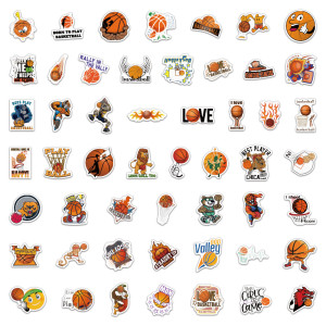 100 pieces of basketball personalized graffiti stickers, car luggage, water cup, refrigerator waterproof stickers