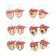 Sporty Rugby Volleyball Baseball Football Basketball Wooden Earrings