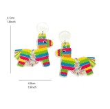 Acrylic Mexico Carnival Day Earrings Sandwich Guitar Horse Hat Wine Bottle Violin Goblin Cactus Earrings
