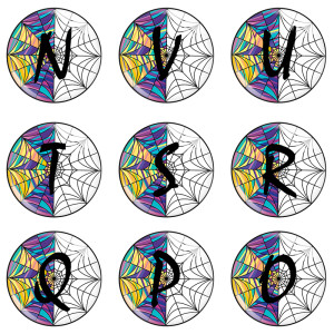 20MM Alphabet  26 words American TV series Wednesday glass interchangable snap button charms