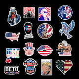 50 US President's Independence Day stickers Cool motorcycle luggage trolley case Laptop guitar waterproof stickers