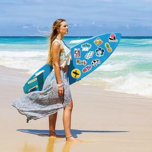 50 Hawaiian waterproof cartoon summer surfing ins decoration computer luggage beach stickers