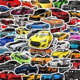 50 sheets of graffiti and waterproof stickers for supercar racing modified cars JDMRacing car cartoon stickers
