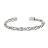 Stainless steel wire rope wrapped with adjustable opening bracelet