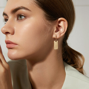 Stainless steel geometric earrings