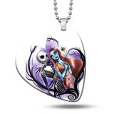 16 styles love Ghost Bride princess European and American TV dramas Acrylic stainless steel two-sided Painted Heart pendant 60CM Necklace