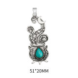 Seahorse dragonfly butterfly turquoise alloy pendant