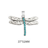 Seahorse dragonfly butterfly turquoise alloy pendant