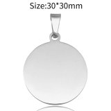 Stainless steel circular dog tag pet tag European and American gift engraved pendant