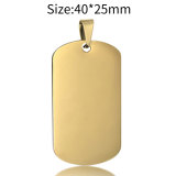 Stainless Steel Military Brand Necklace Dog Tag Advertising Gift Pendant