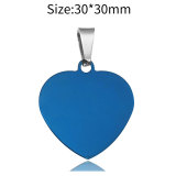 Stainless Steel Heart shaped Pendant Peach Heart Army Brand Love Dog Tag