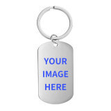 Stainless steel Custom dog tags  Painted Acrylic Key chain