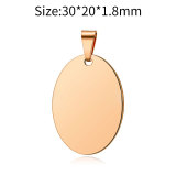 Stainless steel Oval Military Dog Cat DIY Personalized Engraved Hanging Tag Pendant