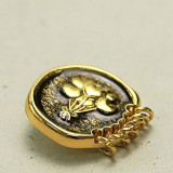 23MM love Butterfly metal Pearl Rhinestones snap button charms