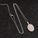Stainless steel shell pendant necklace