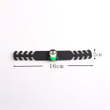 16cm children Cartoon Butterfly penguin expression bracelet with 2mm width silicone stretch bracelets
