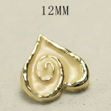 12MM love metal  DIY snap button charms