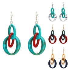 Acrylic Ring Pendant Earrings