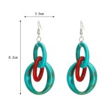 Acrylic Ring Pendant Earrings