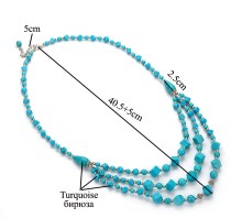 Turquoise Multi layer Beaded Necklace