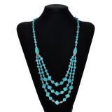 Turquoise Multi layer Beaded Necklace