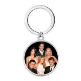 Stainless Steel friends  pattern Painted Keychain key chain