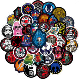 50 Star Wars graffiti stickers, water cups, handbags, luggage, laptops, skateboards, waterproof stickers