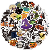 50 new Halloween horror decoration graffiti stickers, suitcase computer waterproof stickers