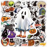 50 new Halloween horror decoration graffiti stickers, suitcase computer waterproof stickers