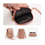 Women's mobile phone bag PU large capacity one shoulder crossbody bag suitable for 20mm Snaps button Jewelry whole sale