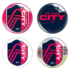 20MM Team Sports  Print glass snap button charms