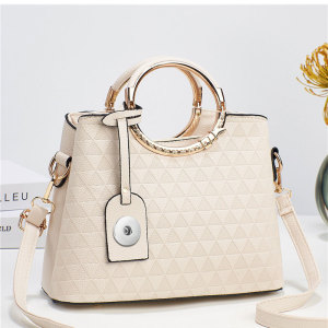 Checkered minimalist handbag crossbody bag fit 20mm Snaps button Jewelry whole sale