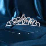 Bride Crown Wedding Dress Headwear Rhinestone Princess Hair Band Crown