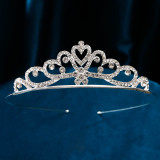 Bride Crown Wedding Dress Headwear Rhinestone Princess Hair Band Crown