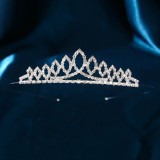 Bride Crown Wedding Dress Headwear Rhinestone Princess Hair Band Crown