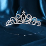 Bride Crown Wedding Dress Headwear Rhinestone Princess Hair Band Crown