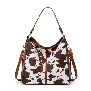 Vintage Leopard Pattern Multi Zipper Bag Tassel Accessories Diagonal Cross Tote Bag Generation