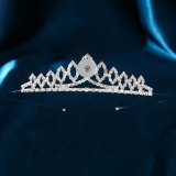 Bride Crown Wedding Dress Headwear Rhinestone Princess Hair Band Crown fit 18MM Snaps button jewelry wholesale